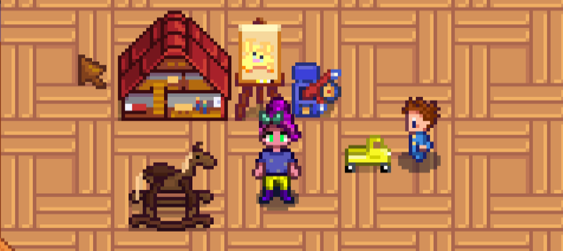 Looks like my son likes some of his brand new toys!